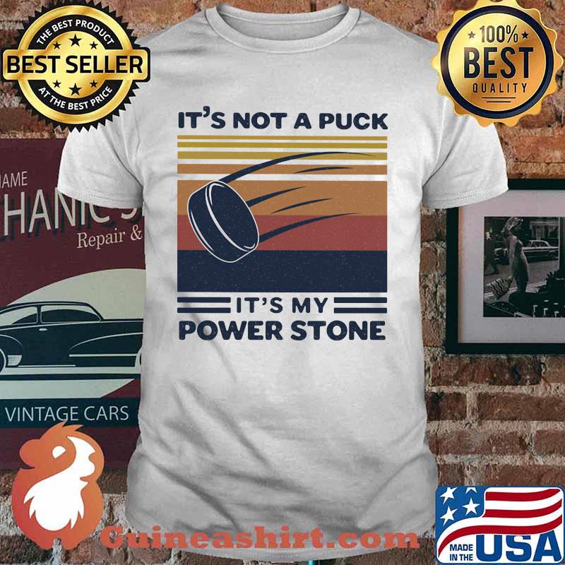 Disc golf it's not a puck it's power stone vintage retro shirt