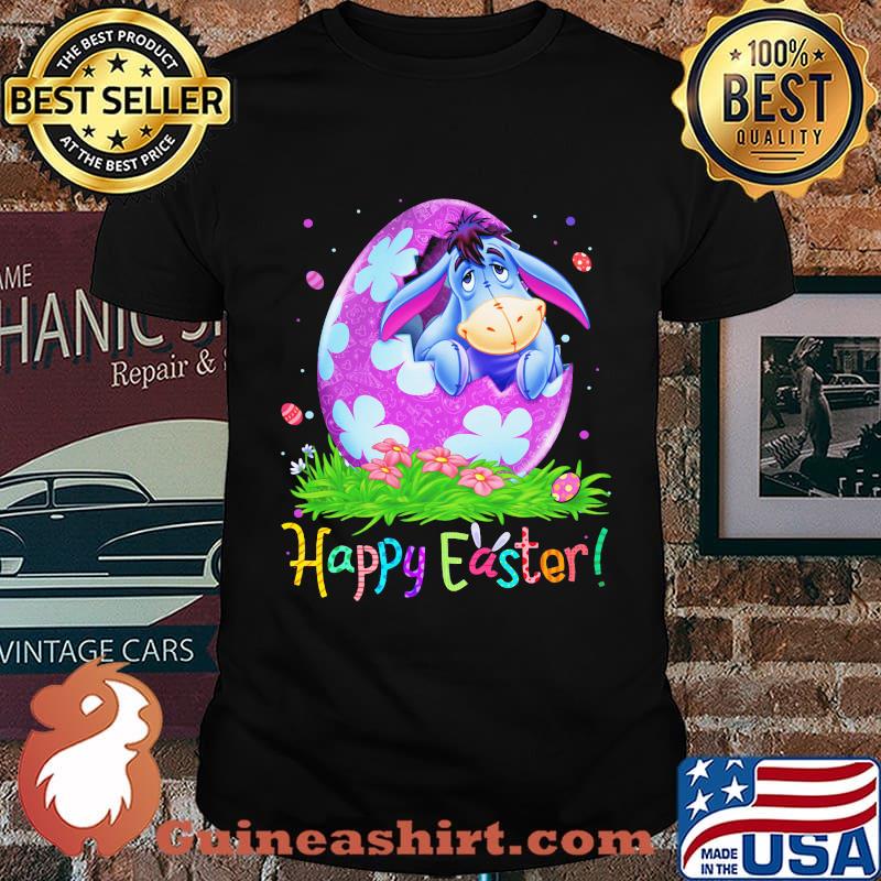 Disney eeyore donkey happy easter flowers shirt