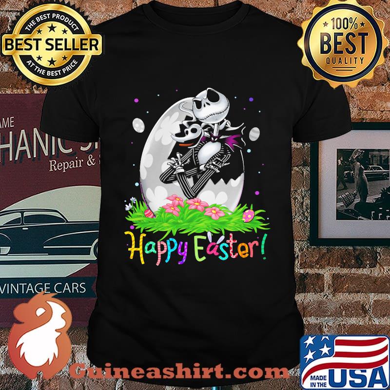 Disney jack skellington happy easter flower shirt