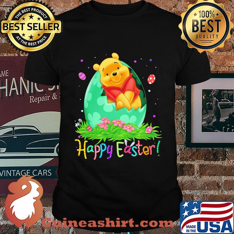 Disney pooh happy easter flowers shirt