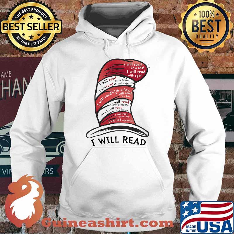 Dr seuss i will read on a boat s Hoodie