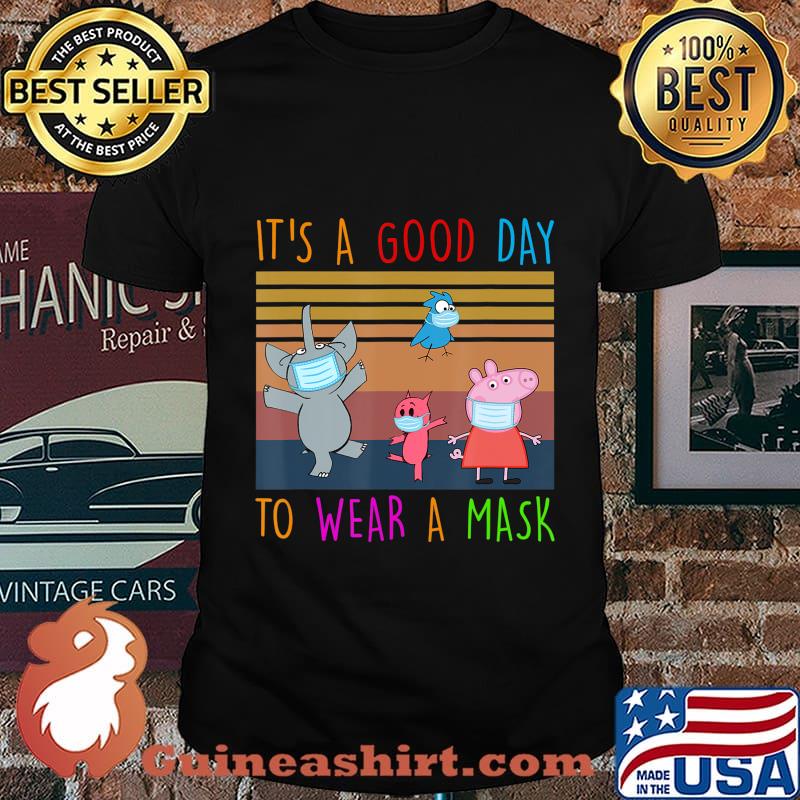 Elephant-And-Piggie Teacher It S A Good-Day To Wear A Mask T-Shirt
