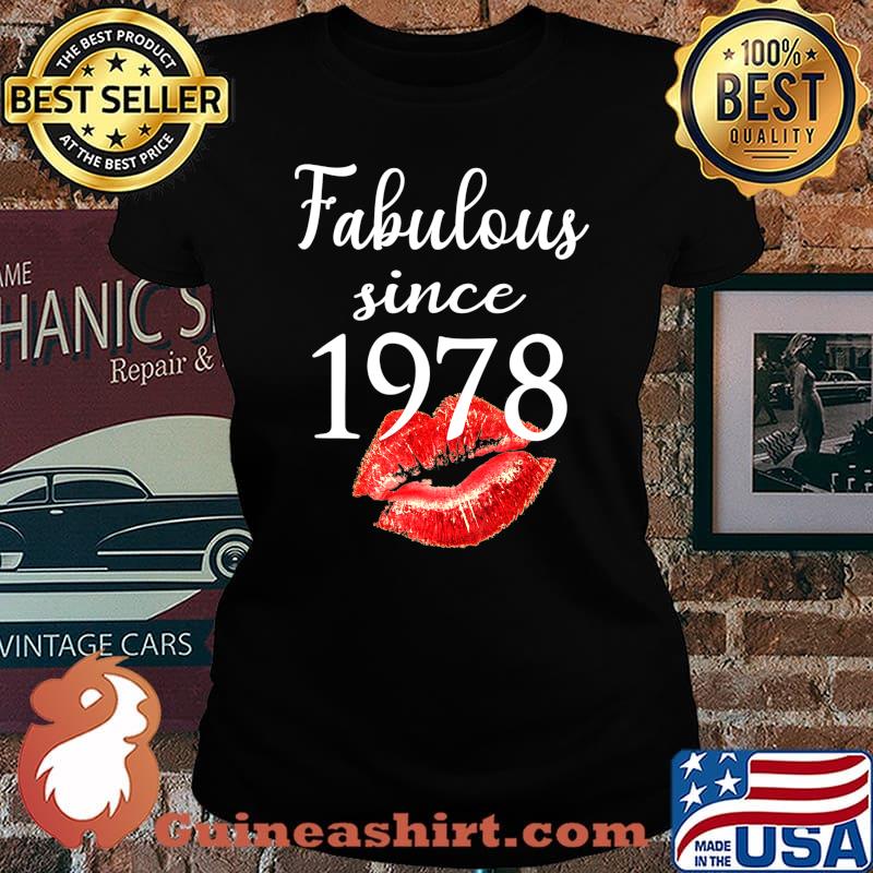 Fabulous Since 1978 Chapter 42 Birthday Gifts Tees T-Shirt Laides tee