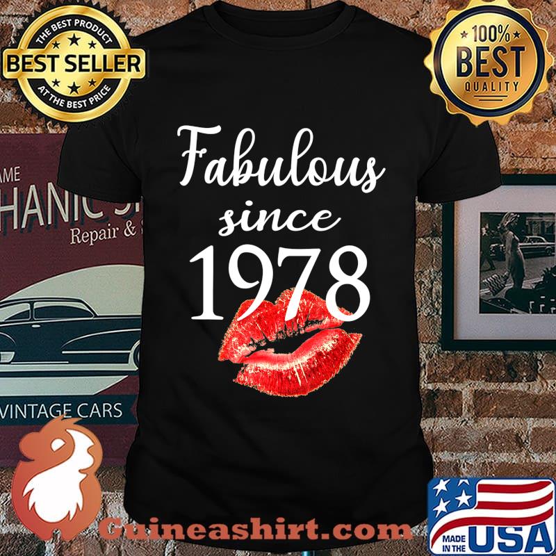 Fabulous Since 1978 Chapter 42 Birthday Gifts Tees T-Shirt