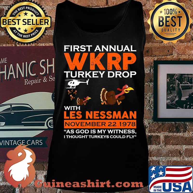 First Annual WKRP Thanksgiving-Day Turkey-Drop Shirt Tank top