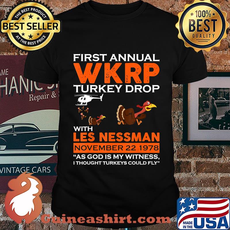 First Annual WKRP Thanksgiving-Day Turkey-Drop Shirt
