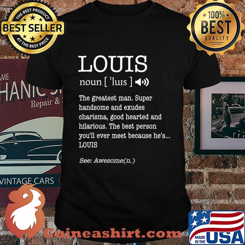 First Name Louis Funny Adult Definition Men's Personalized T-Shirt
