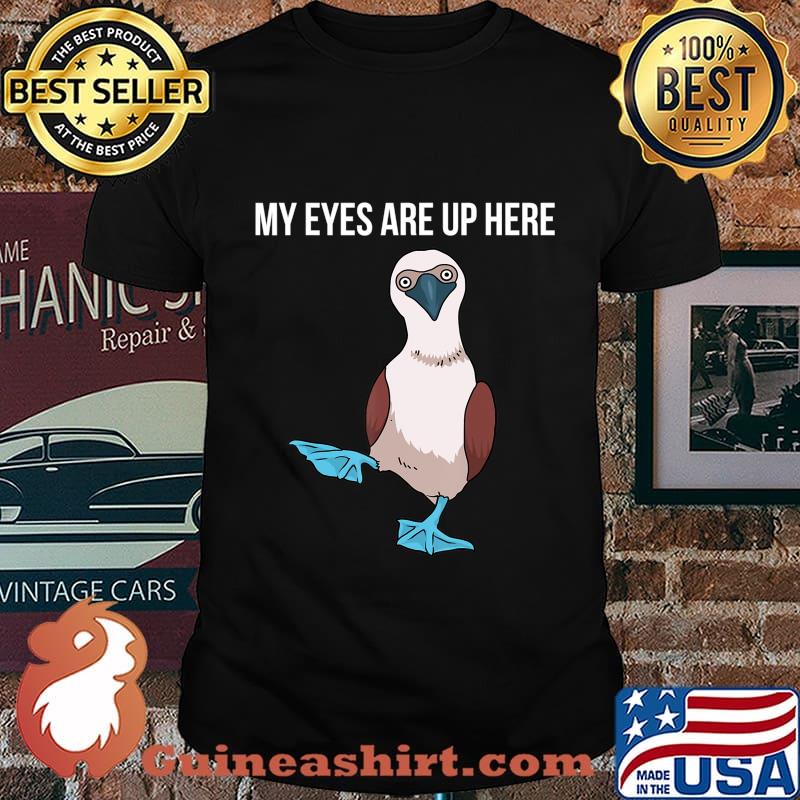 Footed Boobie Shirt Women I Love Boobies Funny Blue Bird T-Shirt