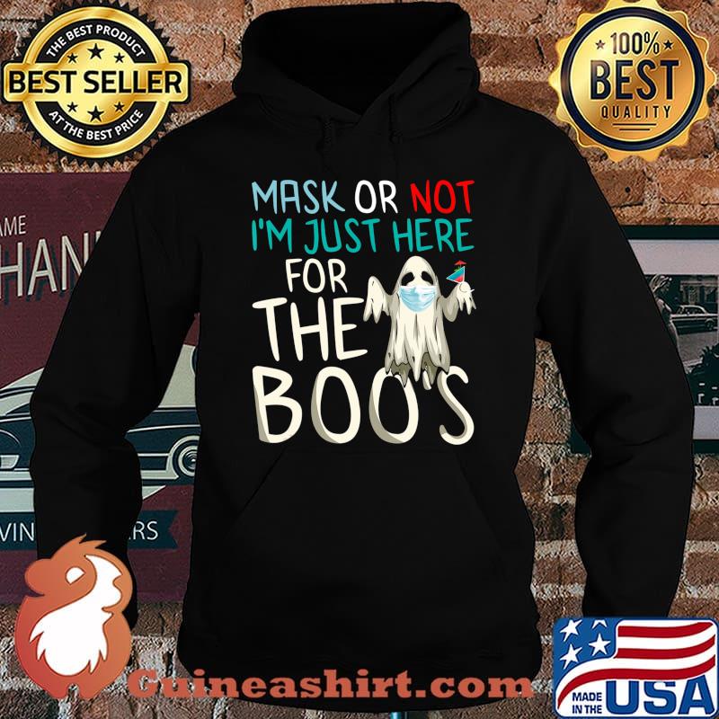 Funny Halloween Design Ghost in a Mask Looking for Boos T-Shirt Hoodie