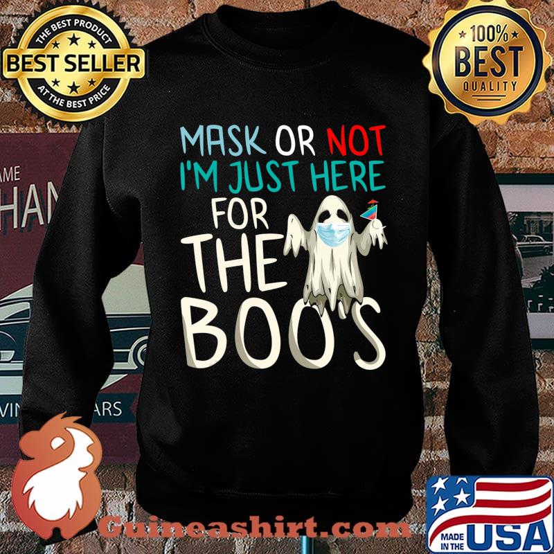 Funny Halloween Design Ghost in a Mask Looking for Boos T-Shirt Sweater