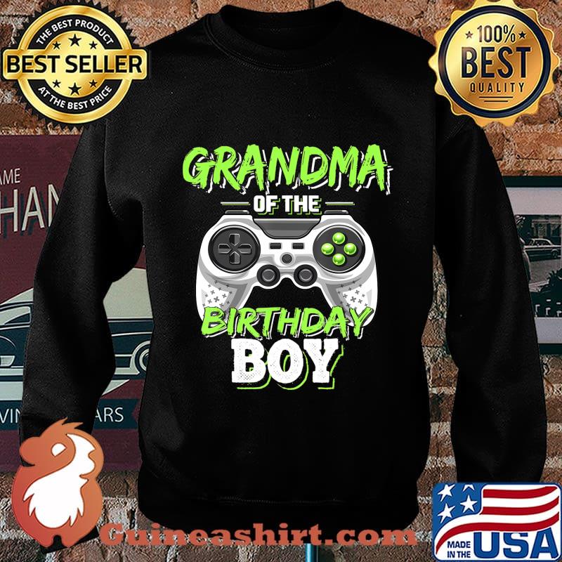 Grandma of the Birthday Boy Matching Video Game Birthday T-Shirt Sweater