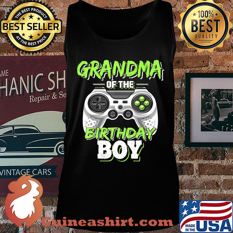Grandma of the Birthday Boy Matching Video Game Birthday T-Shirt Tank top