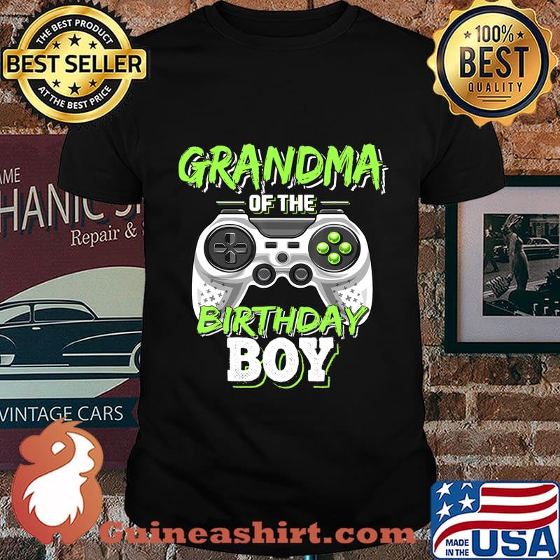 Grandma of the Birthday Boy Matching Video Game Birthday T-Shirt