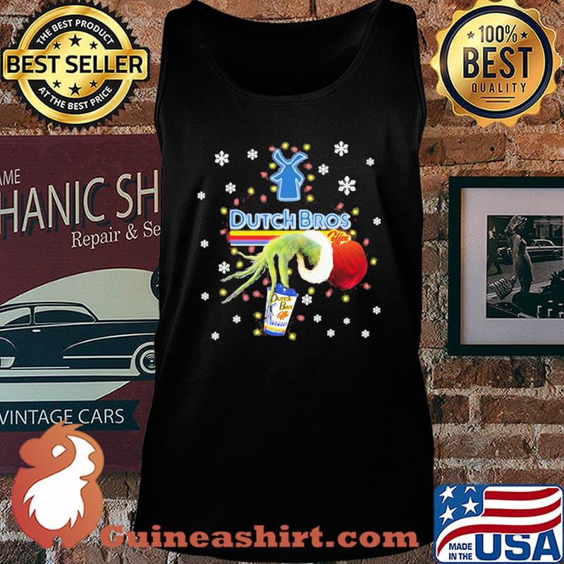 Grinch dutch bros logo merry christmas s Tank top