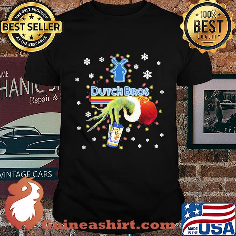 Grinch dutch bros logo merry christmas shirt