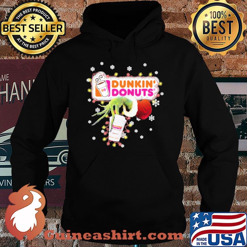 Grinch dutch dunkin donuts logo merry christmas s Hoodie