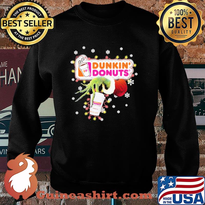 Grinch dutch dunkin donuts logo merry christmas s Sweater