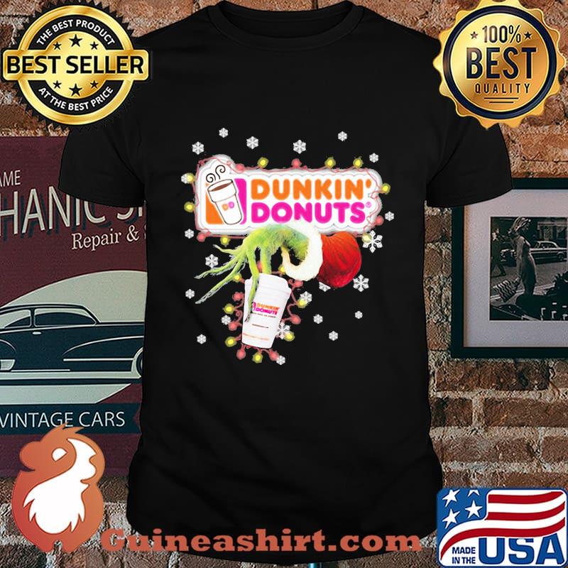 Grinch dutch dunkin donuts logo merry christmas shirt