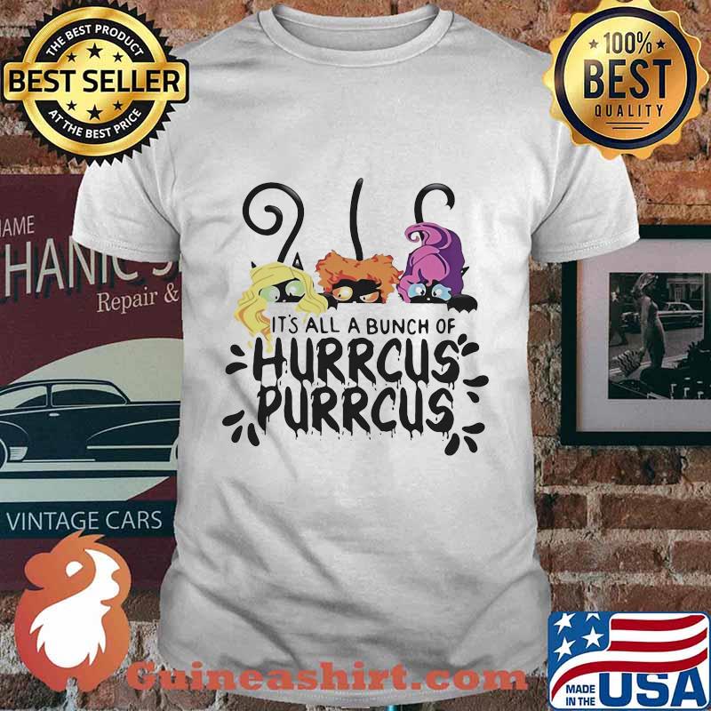 Halloween cat hocus pocus it's all a bunch of hurrcus purrucs shirt