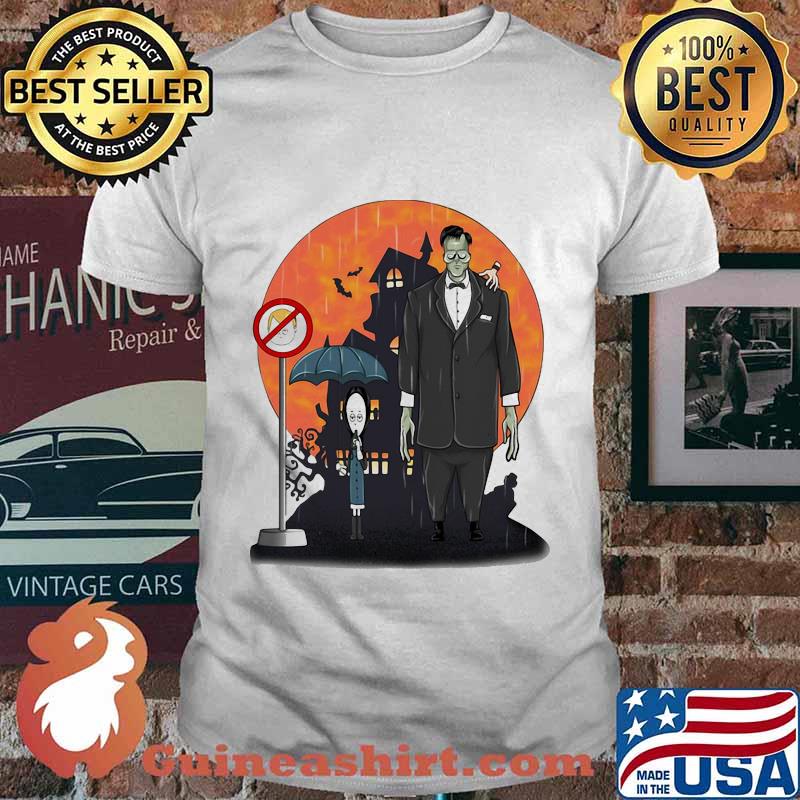 Halloween coffee is my poison wednesday addams sunset shirt