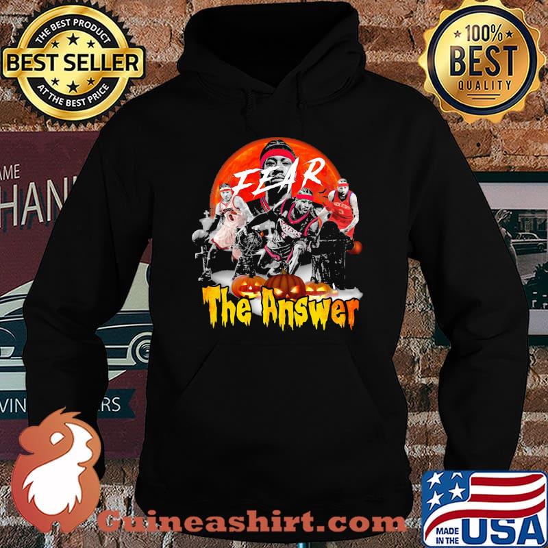 Halloween fear the answer basketball sunset s Hoodie