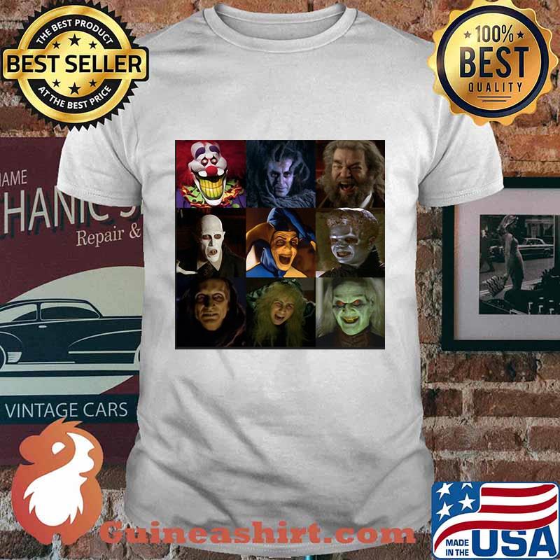 Halloween horror characters face shirt