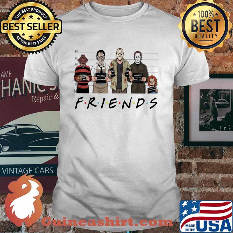 Halloween horror characters friends shirt