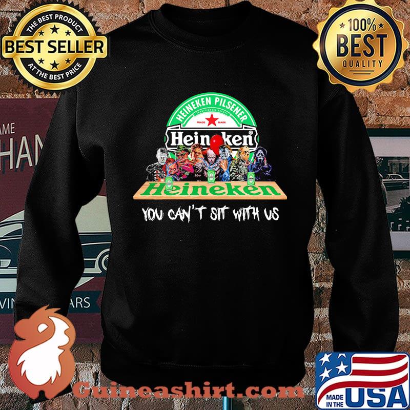 Halloween horror characters heineken you can't sit with us s Sweater