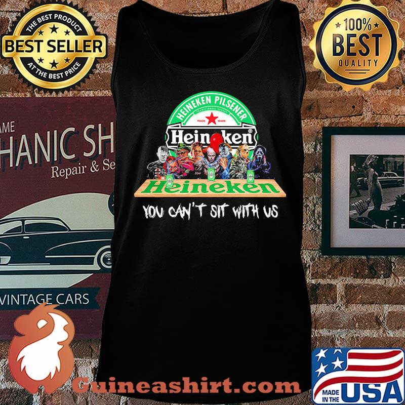 Halloween horror characters heineken you can't sit with us s Tank top