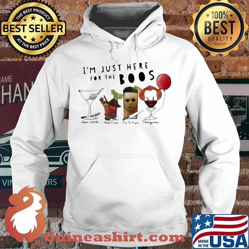 Halloween horror characters i'm just here for the boos s Hoodie