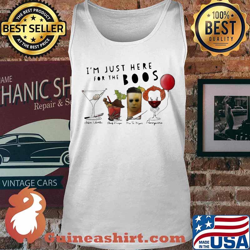 Halloween horror characters i'm just here for the boos s Tank top