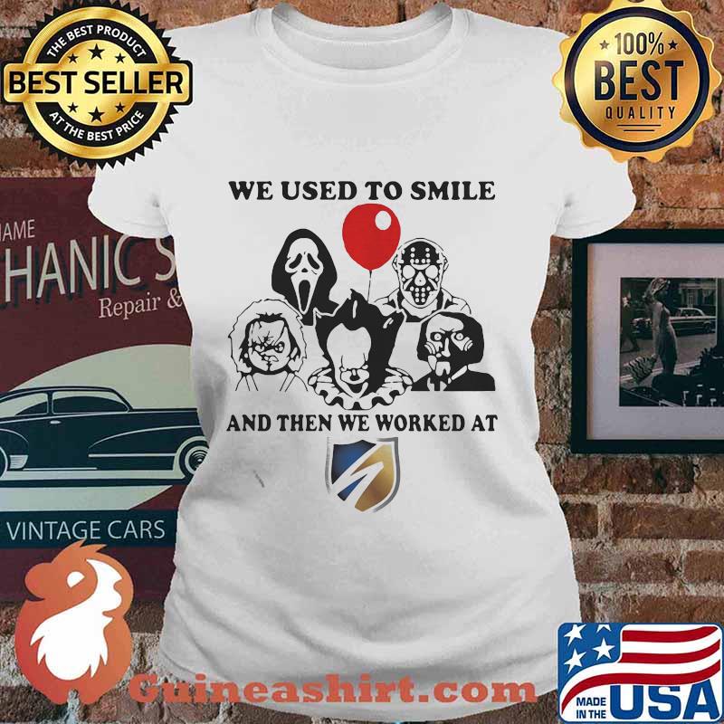 Halloween horror characters we used to smile and then we worked at swift s Ladies tee