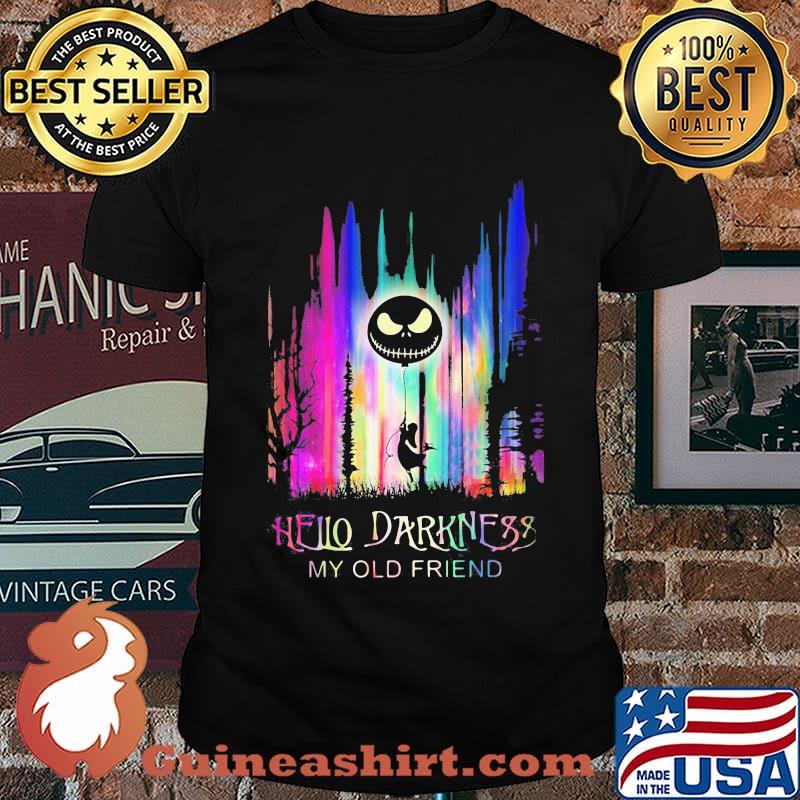 Halloween jack skellington hello darkness my old friend shirt