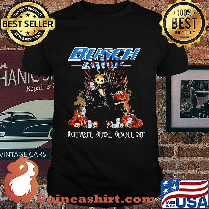 Halloween jack skellington nightmare before busch light shirt