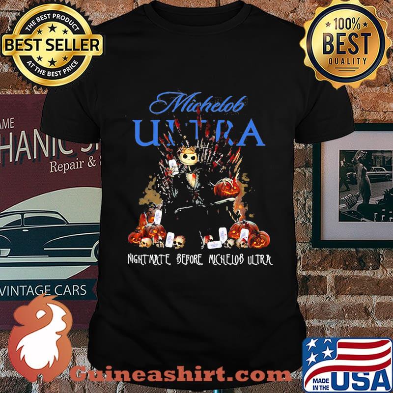 Halloween jack skellington nightmare before michelob ultra shirt