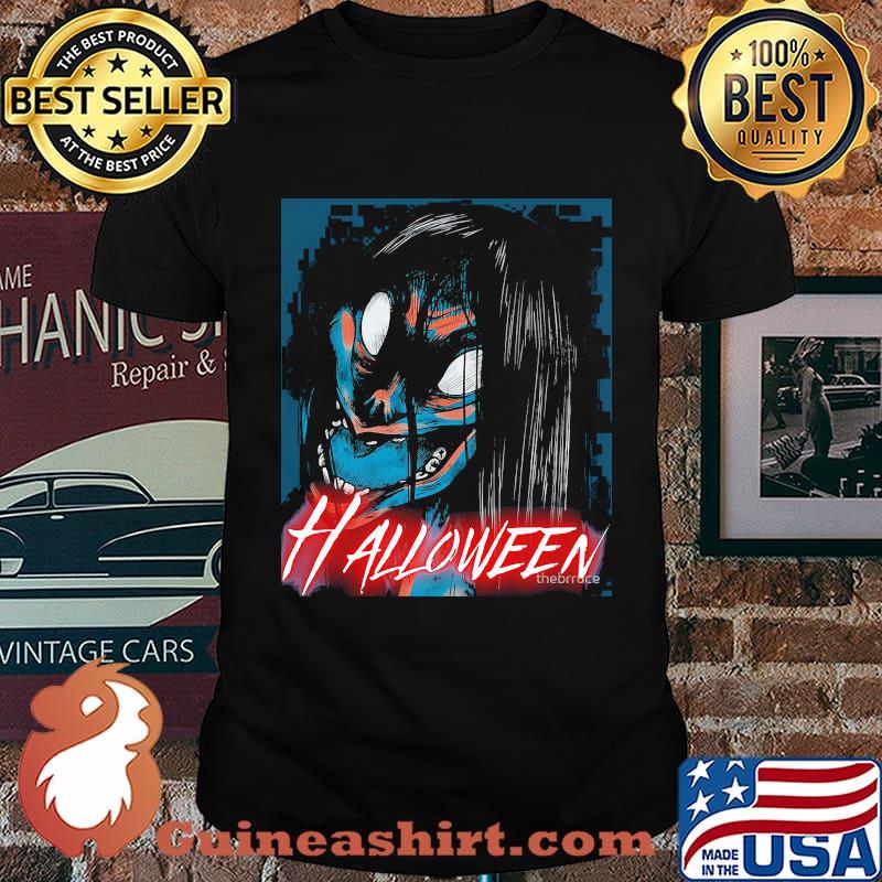 Halloween japan horror characters cartoon shirt