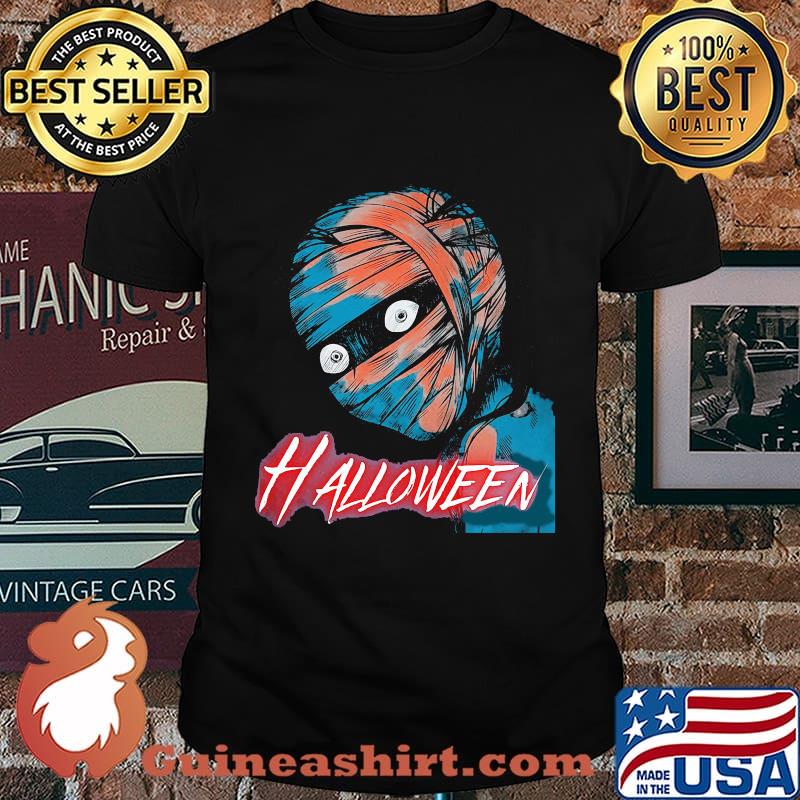 Halloween japan horror mummies characters cartoon shirt