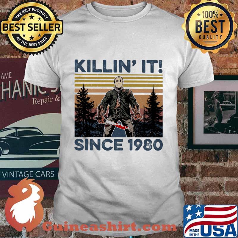 Halloween Jason Voorhees killin it since 1978 vintage retro mountain shirt