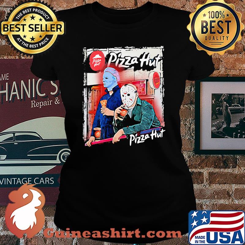 Halloween michael myers jason voorhees pizza hut s Laides tee