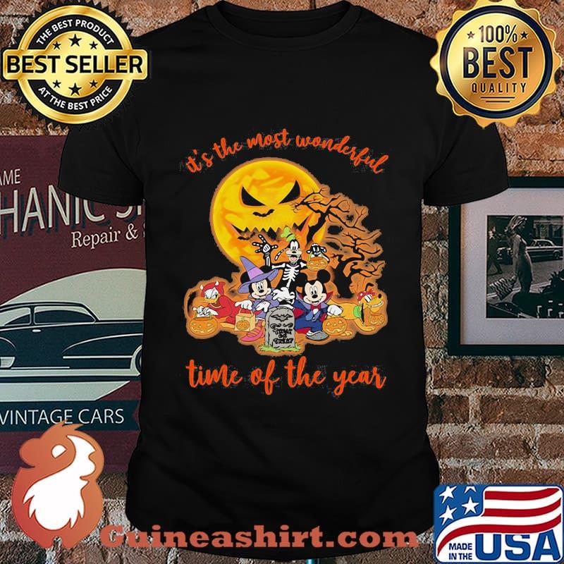 Halloween mickey mouse cartoon it's the most wonderful time of the year shirt