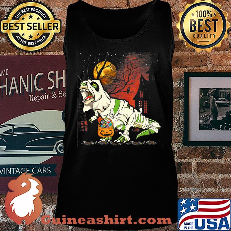 Halloween Tee for Boys Kids Dinosaur T rex Mummy Pumpkin T-Shirt Tank top