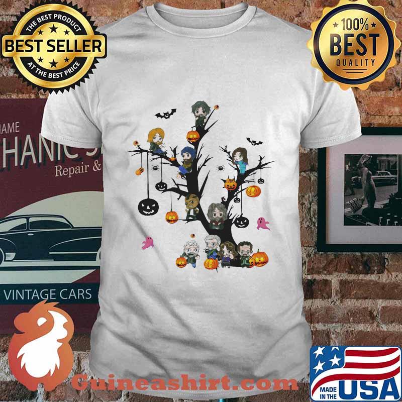 Halloween tree sons of anarchy characters chibi pumpkins shirt