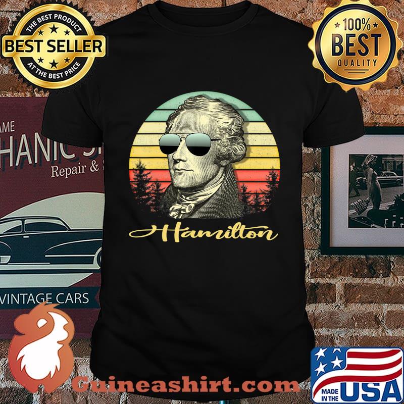 Hamilton Vintage Sunset Wearing Sunglasses T-Shirt