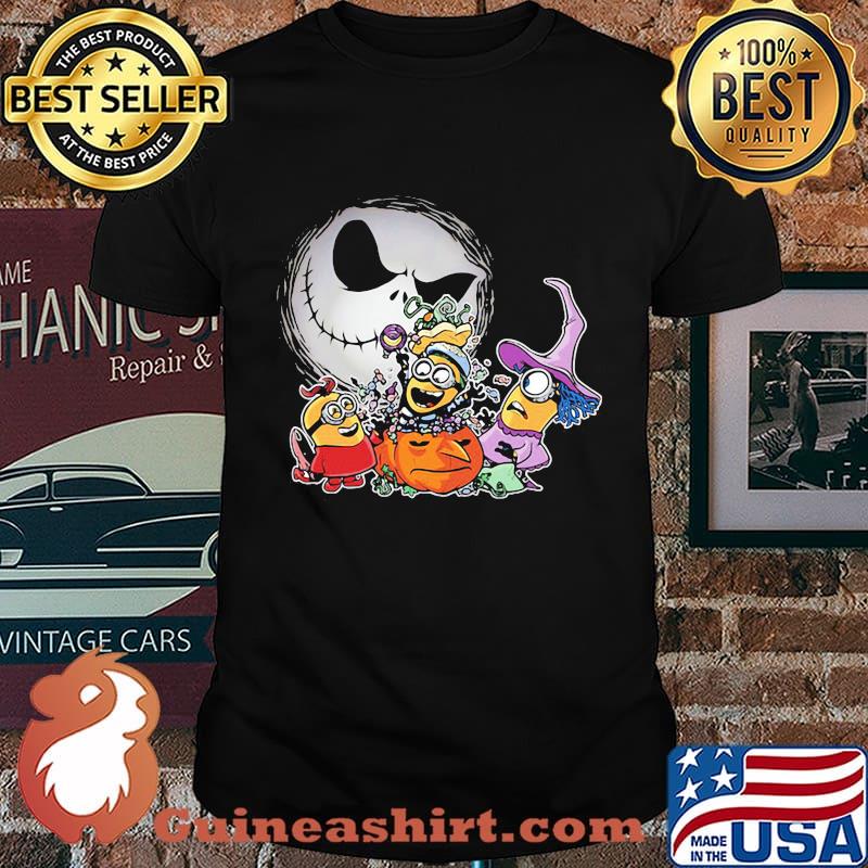Happy halloween jack skellington minions witch shirt