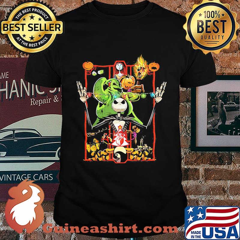 Happy halloween nightmare characters cartoon shirt