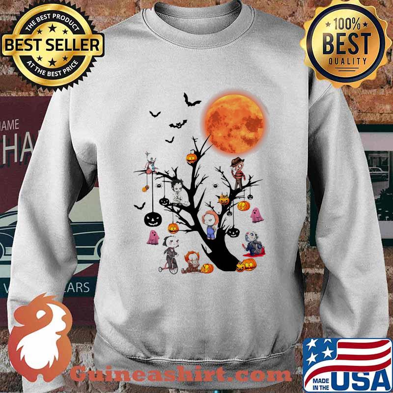 Happy halloween tree horror characters s Sweater