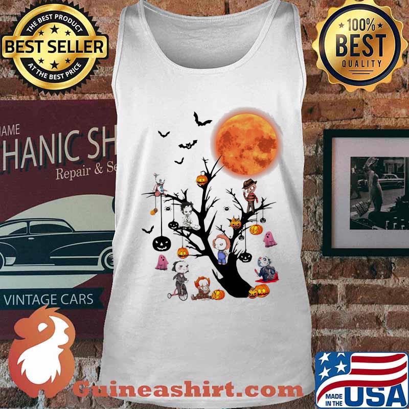 Happy halloween tree horror characters s Tank top