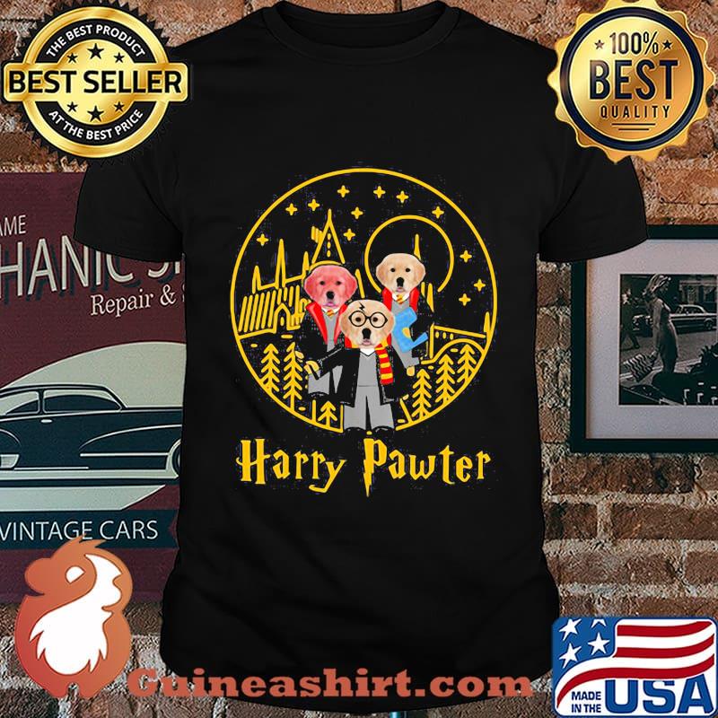 Harry pawter golden retriever shirt