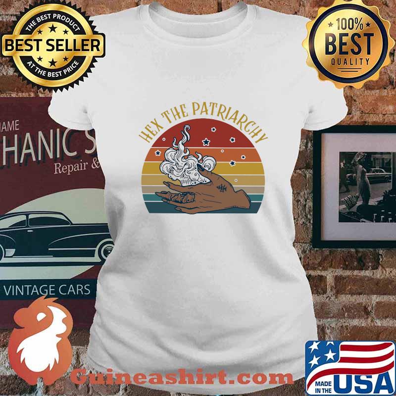 Hex the patriarchy vintage retro s Ladies tee
