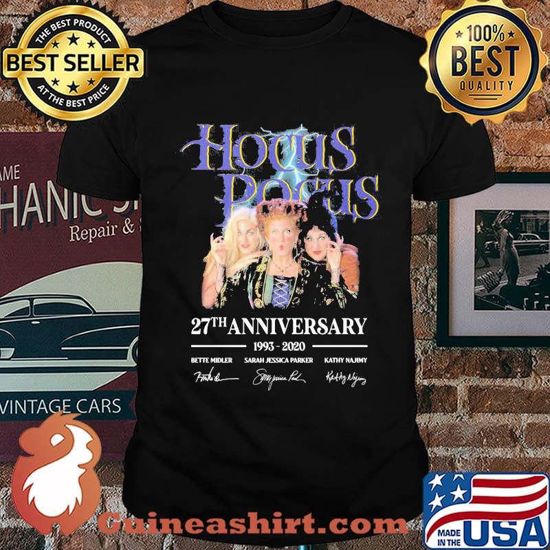 Hocus pocus witch 27th anniversary 1993 2020 signatures shirt